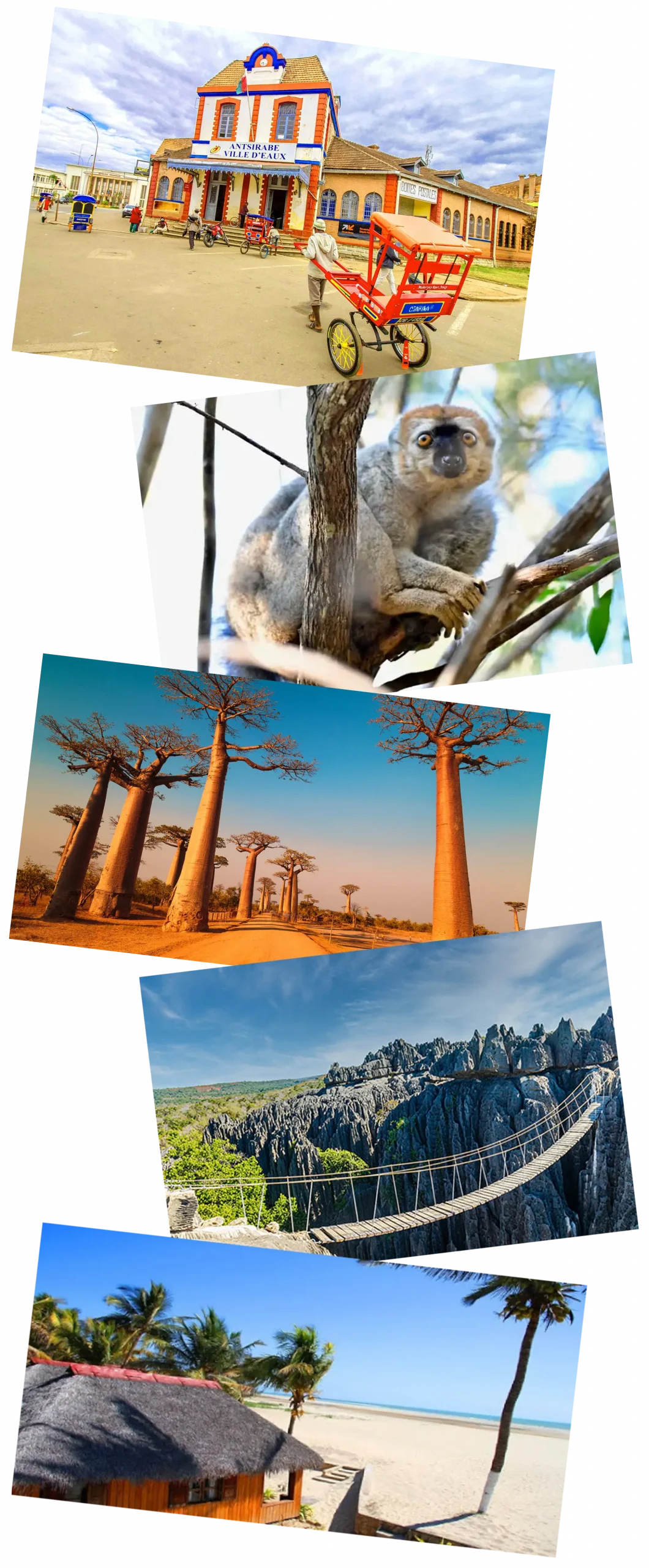 Western Madagascar tour featuring Antsirabe, Morondava, Baobab Avenue, Kirindy Reserve and Tsingy de Bemaraha